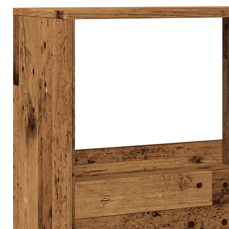 Cloison de séparation vieux bois 100x33x155,5cm bois ingénierie - 7