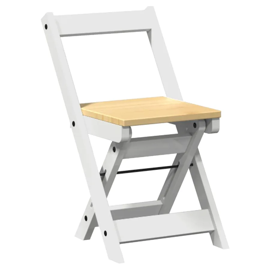 Chaises à manger pliables lot de 4 Corona bois massif de pin - 4