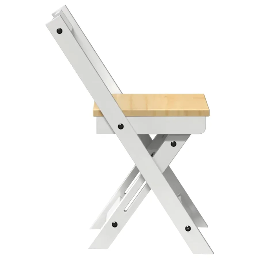 Chaises à manger pliables lot de 4 Corona bois massif de pin - 6