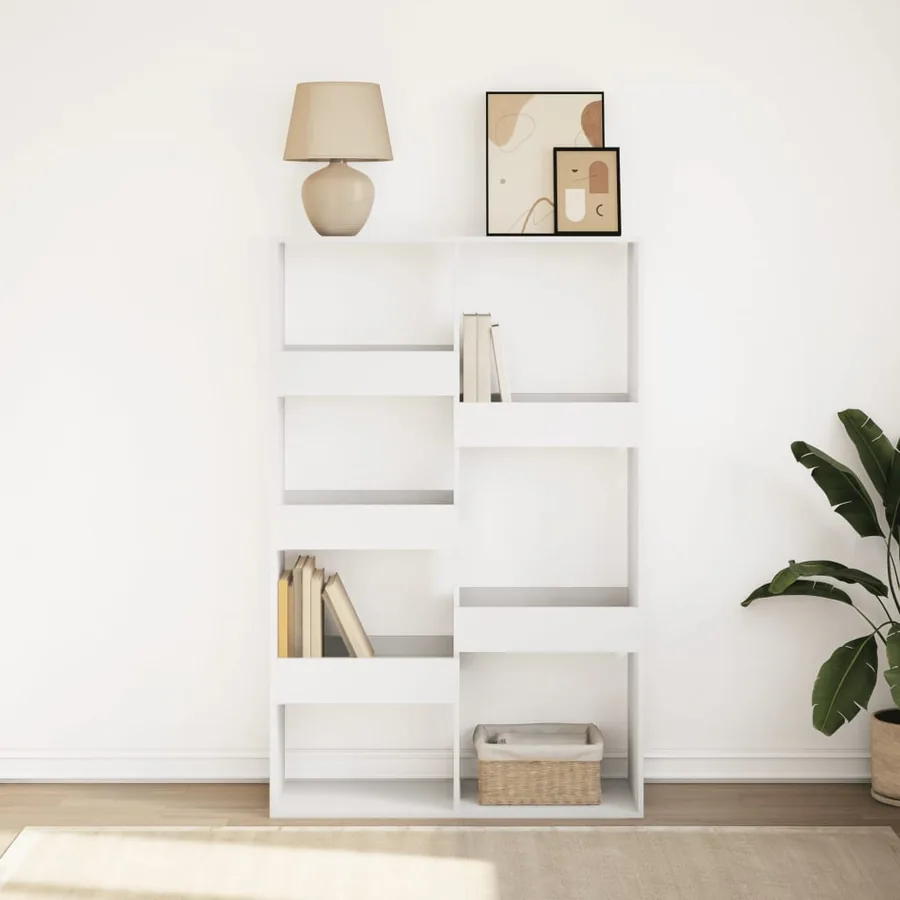 Bibliothèque blanc 100x33x155,5 cm bois d'ingénierie - 3