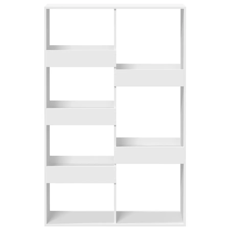 Bibliothèque blanc 100x33x155,5 cm bois d'ingénierie - 4