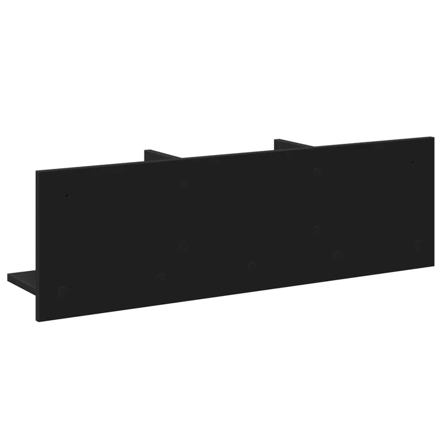 Armoire murale 100x16,5x30 cm noir bois d'ingénierie - 6