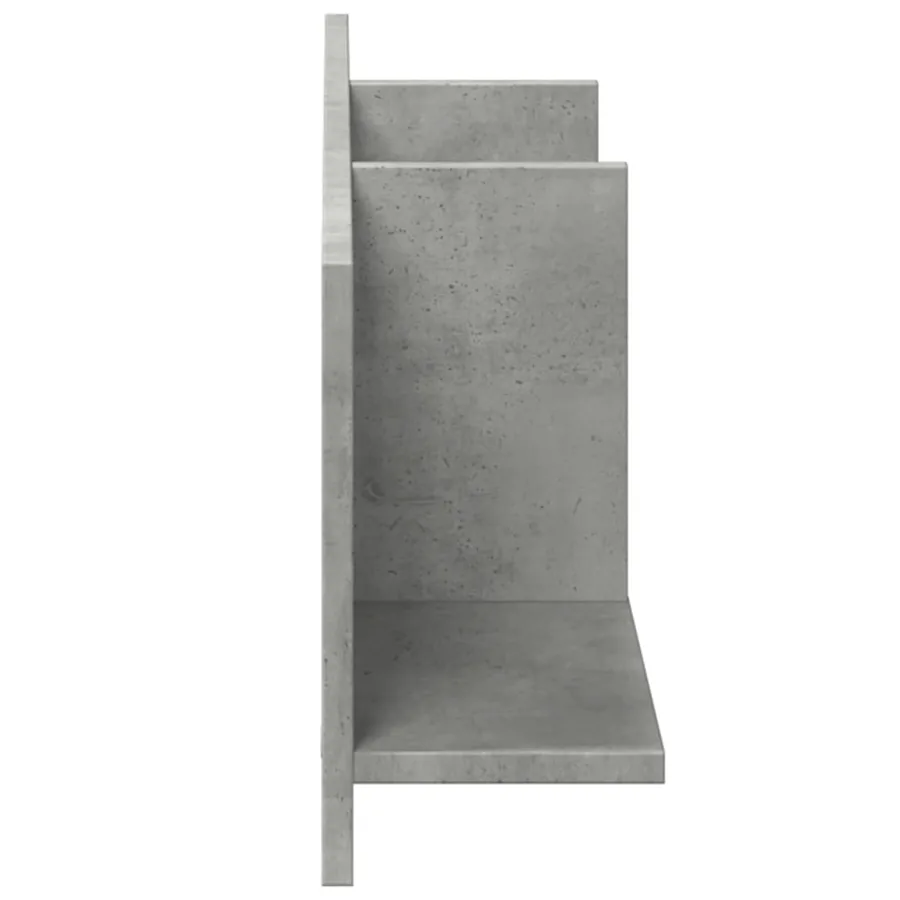 Armoire murale 100x16,5x30 cm gris béton bois d'ingénierie - 5