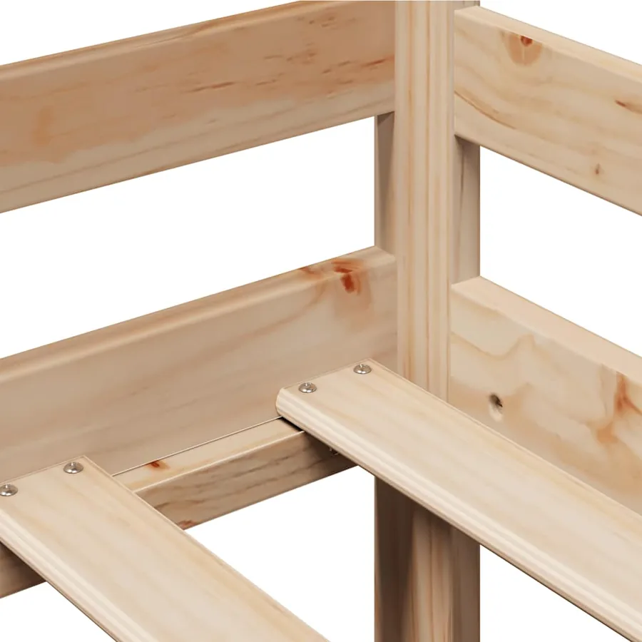 Lit de jour avec tiroirs sans matelas 90x190 cm bois massif - 10