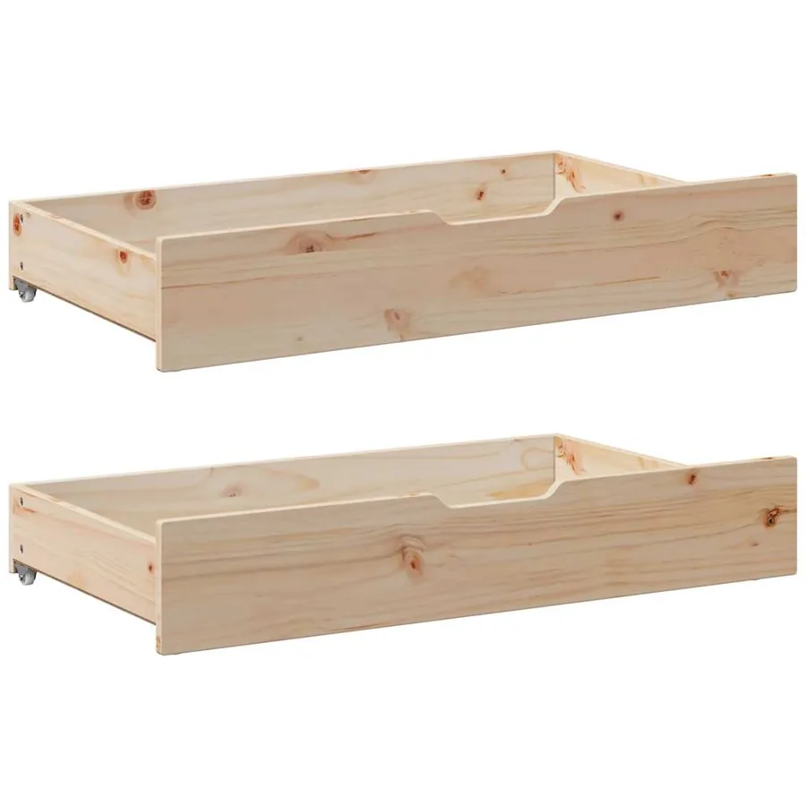 Lit de jour avec tiroirs sans matelas 90x190 cm bois massif - 8