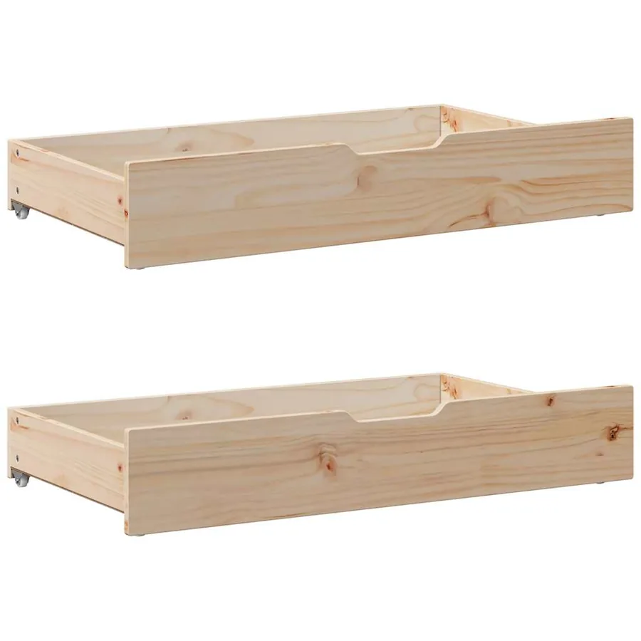Cadre de lit sans matelas 140x190 cm bois de pin massif - 6