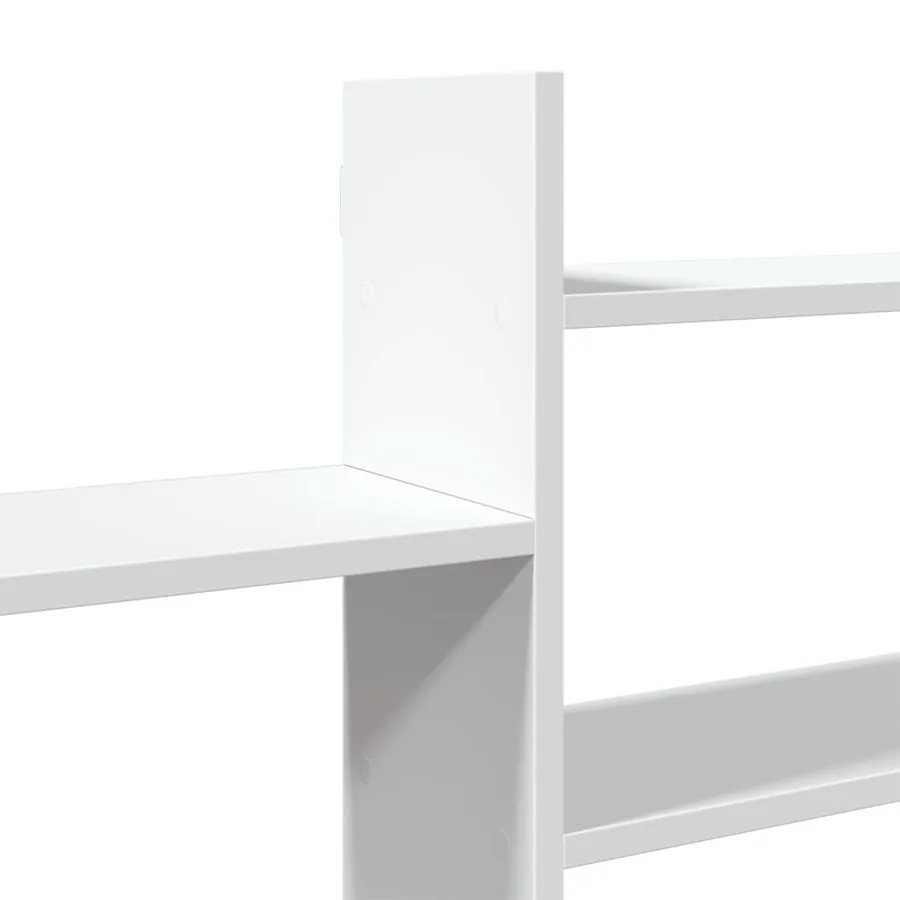 Étagère murale blanc 167,5x18x68 cm bois d'ingénierie - 7