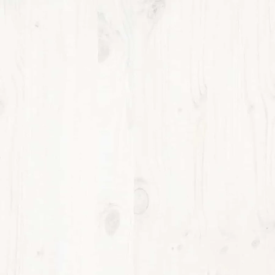Cadre de lit sans matelas blanc 135x190 cm bois de pin massif - 11