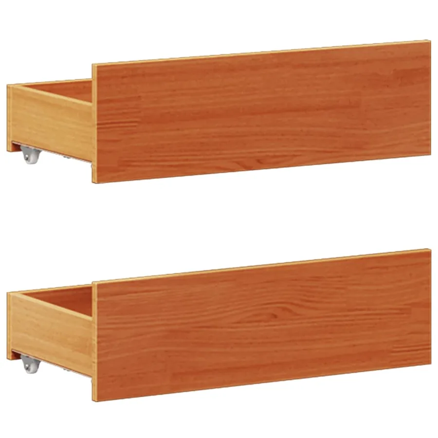 Cadre de lit sans matelas avec tête de lit 200x200 cm bois pin - 8
