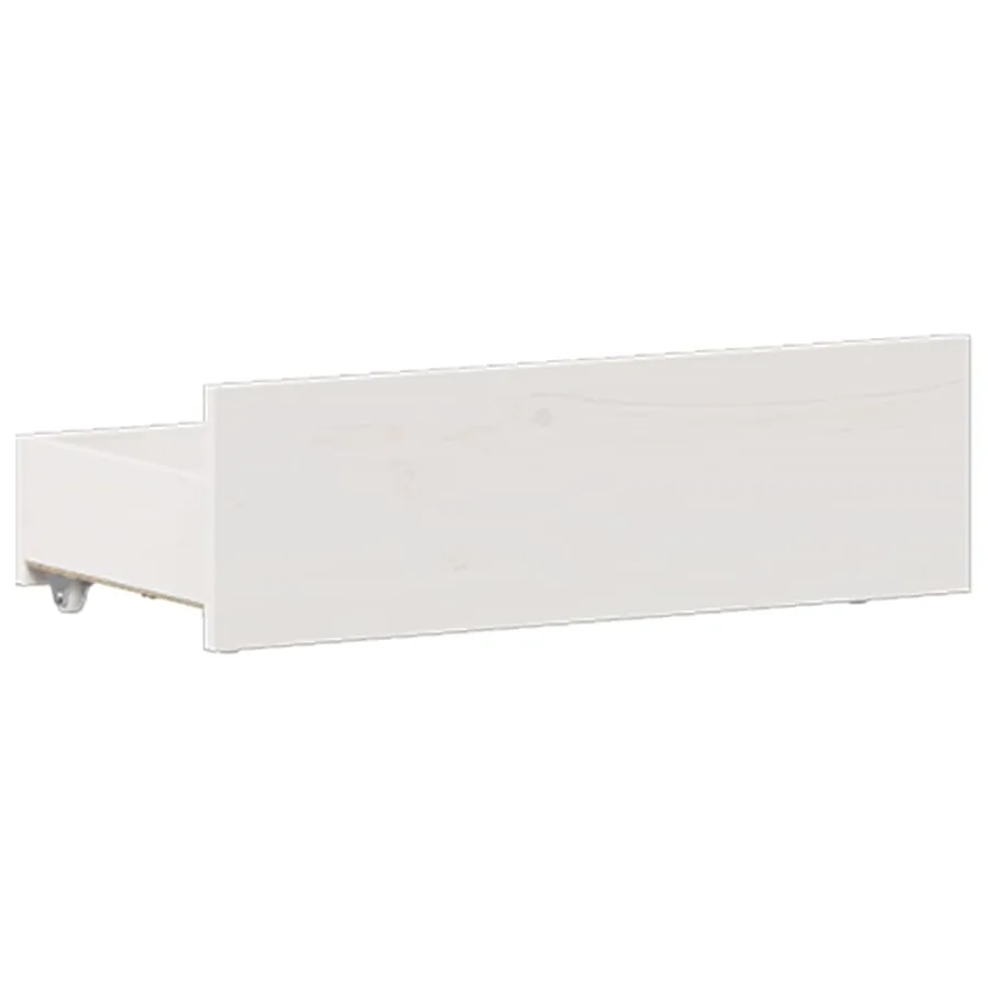 Cadre de lit sans matelas avec tête de lit blanc 120x200 cm pin - 9