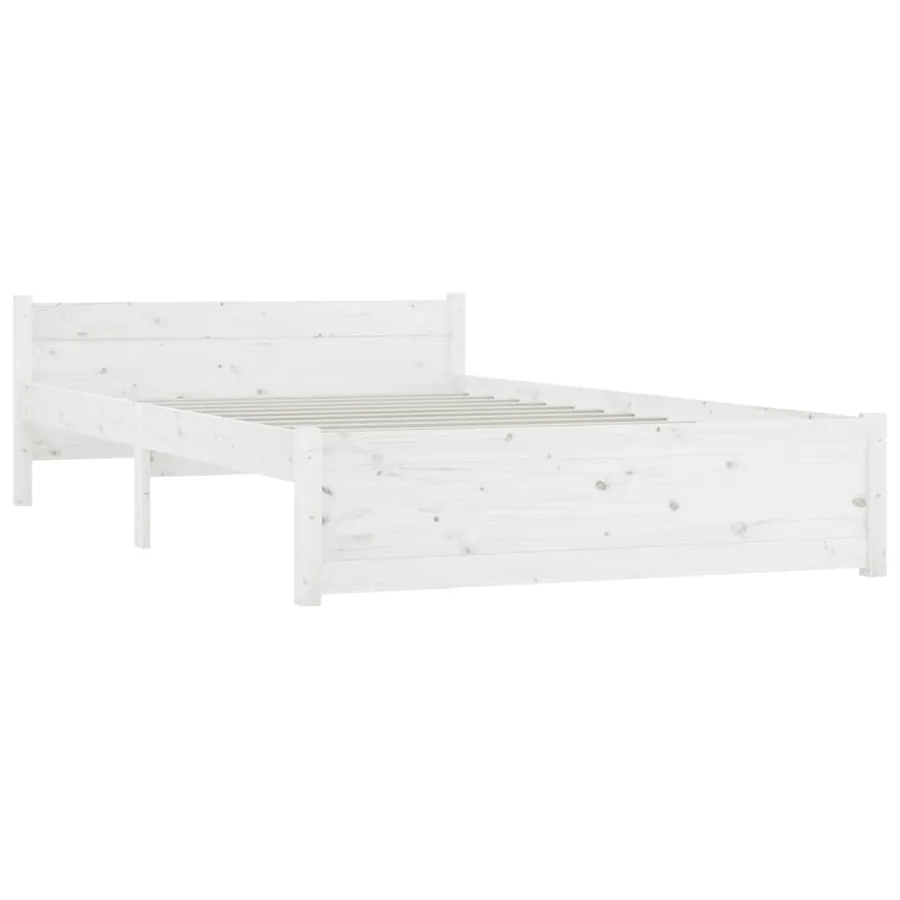 Cadre de lit sans matelas avec tiroirs blanc - 5