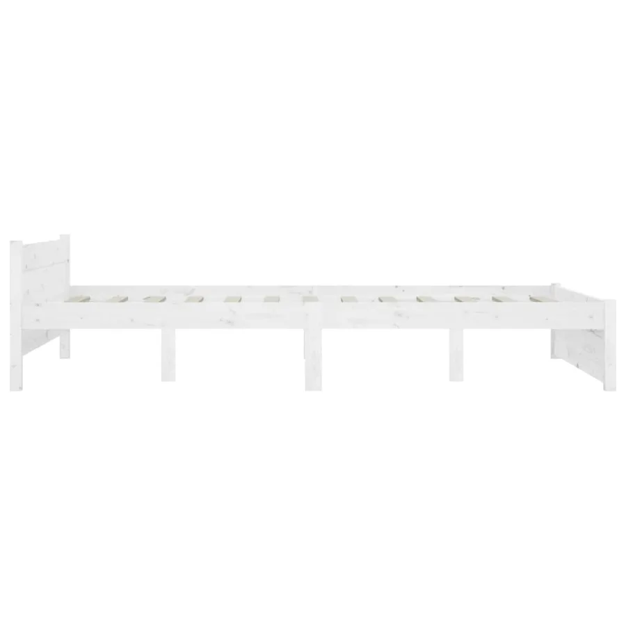 Cadre de lit sans matelas avec tiroirs blanc - 6