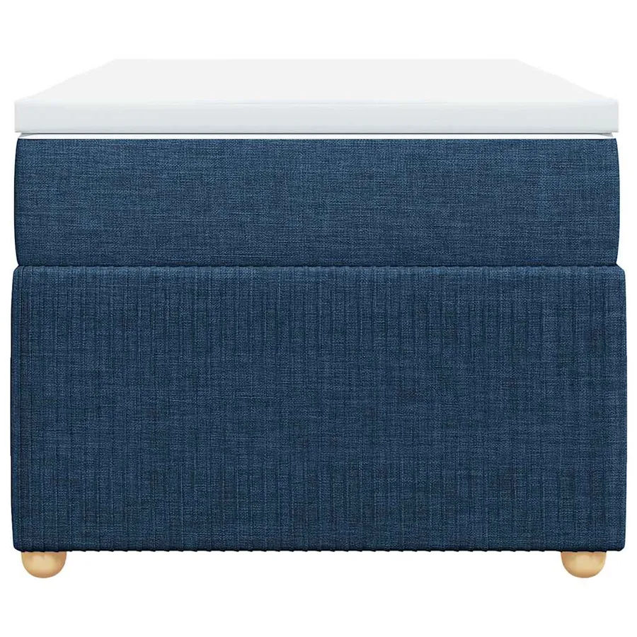 Sommier à lattes de lit avec matelas Bleu 80x200 cm Tissu - 4