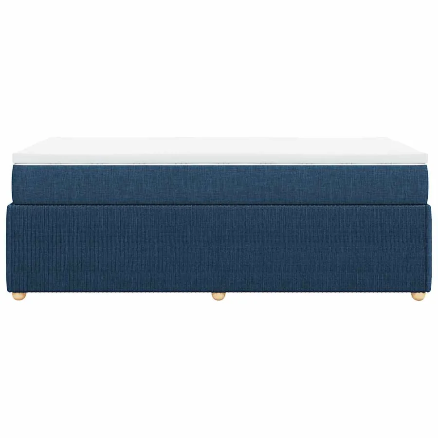 Sommier à lattes de lit avec matelas Bleu 80x200 cm Tissu - 5