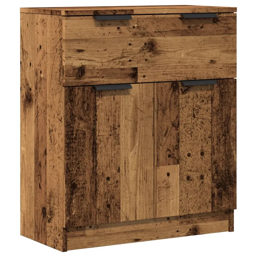 Buffet vieux bois 60x30x70 cm bois d'ingénierie - 2