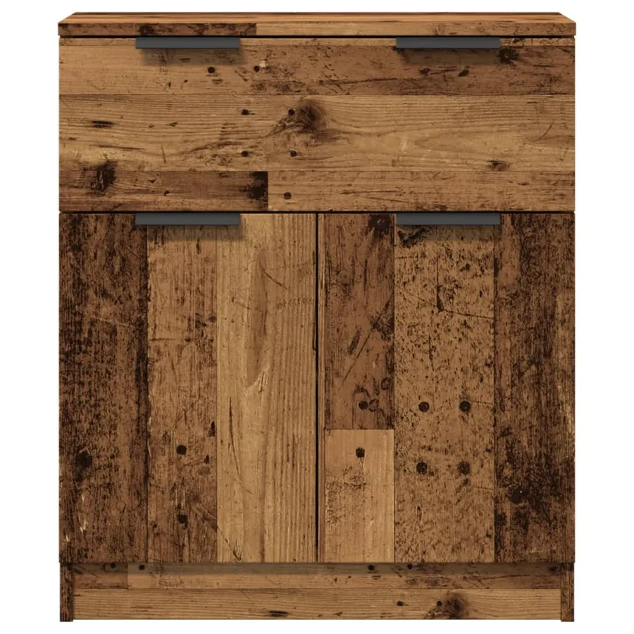 Buffet vieux bois 60x30x70 cm bois d'ingénierie - 4