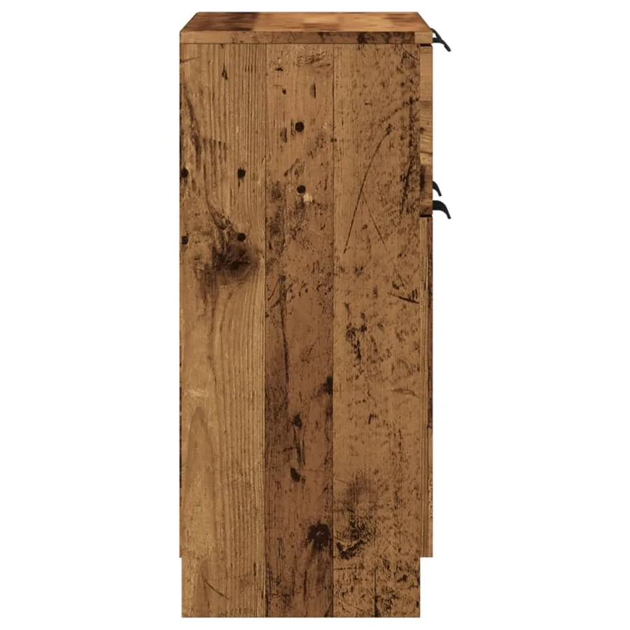 Buffet vieux bois 60x30x70 cm bois d'ingénierie - 5