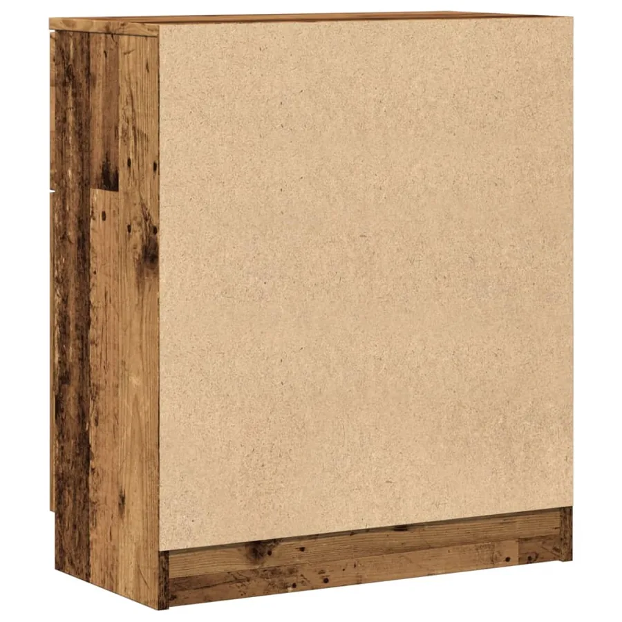 Buffet vieux bois 60x30x70 cm bois d'ingénierie - 6
