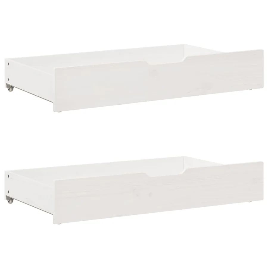 Lit de jour avec tiroirs sans matelas 90x200 cm bois massif - 6