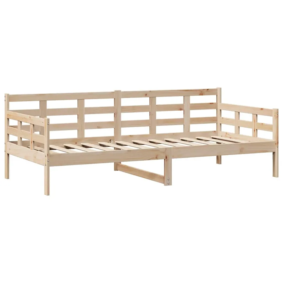Lit de jour avec tiroirs sans matelas 80x200 cm bois massif - 7