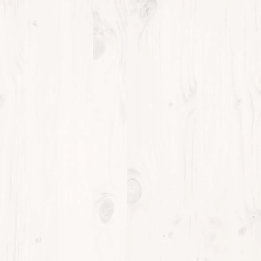 Cadre de lit sans matelas blanc 120x200 cm bois de pin massif - 11