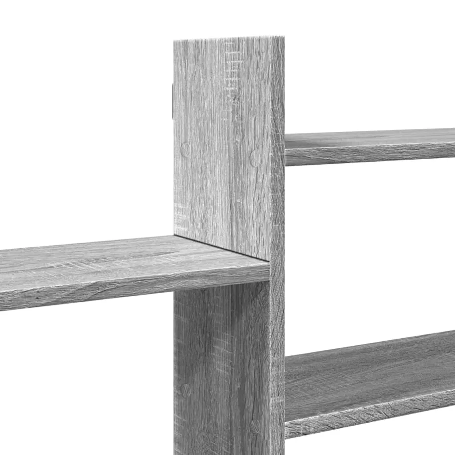 Étagère murale sonoma gris 167,5x18x68 cm bois ingénierie - 7