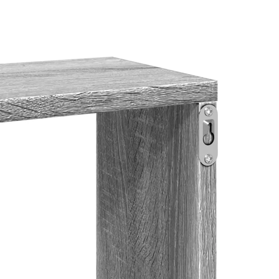 Étagère murale sonoma gris 167,5x18x68 cm bois ingénierie - 8