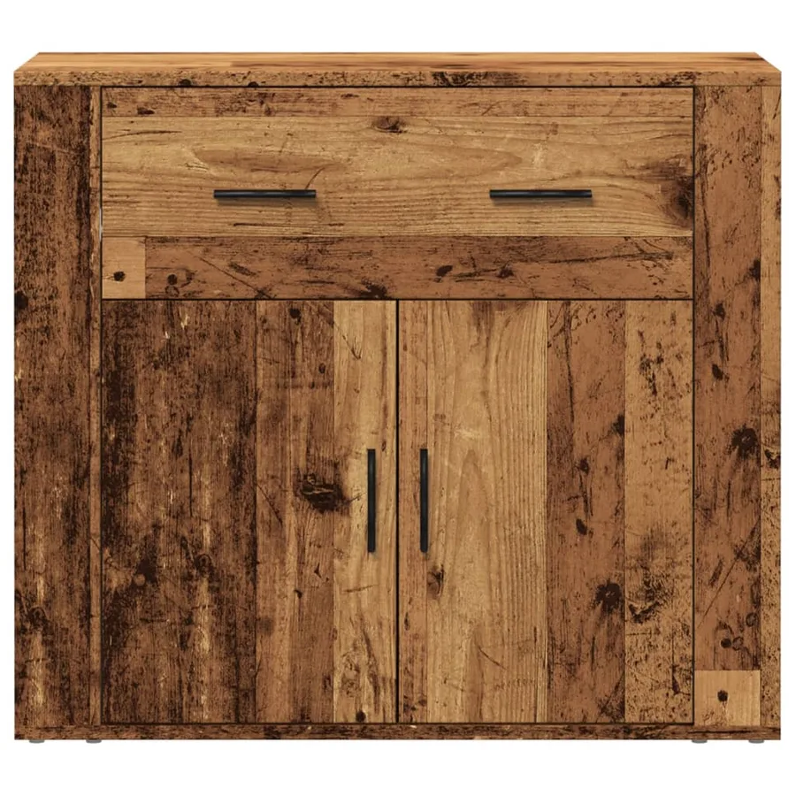 Buffet vieux bois 80x33x70 cm bois d'ingénierie - 5