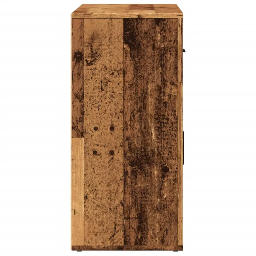 Buffet vieux bois 80x33x70 cm bois d'ingénierie - 6