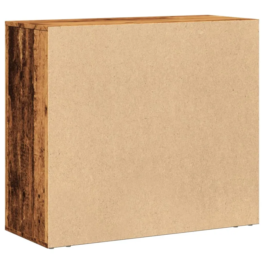 Buffet vieux bois 80x33x70 cm bois d'ingénierie - 7