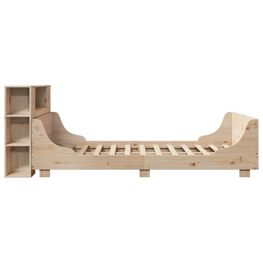 Cadre de lit sans matelas 150x200 cm bois de pin massif - 7