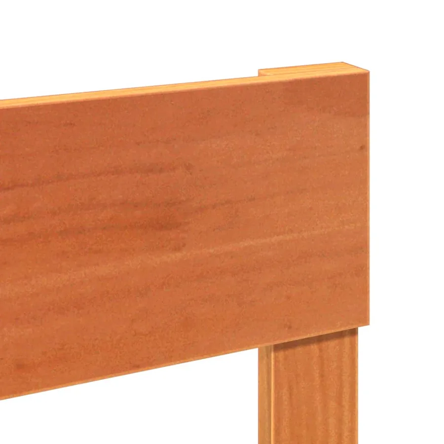 Cadre de lit sans matelas cire marron 90x200 cm bois pin massif - 10