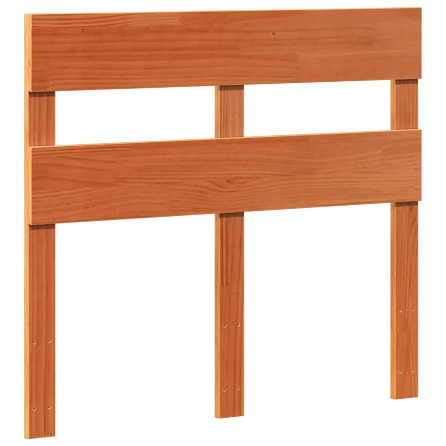 Cadre de lit sans matelas cire marron 90x200 cm bois pin massif - 6