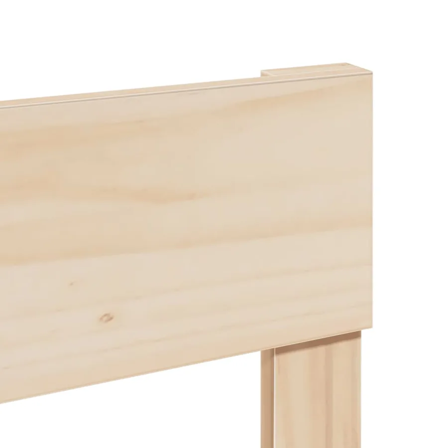 Cadre de lit sans matelas 140x190 cm bois de pin massif - 9