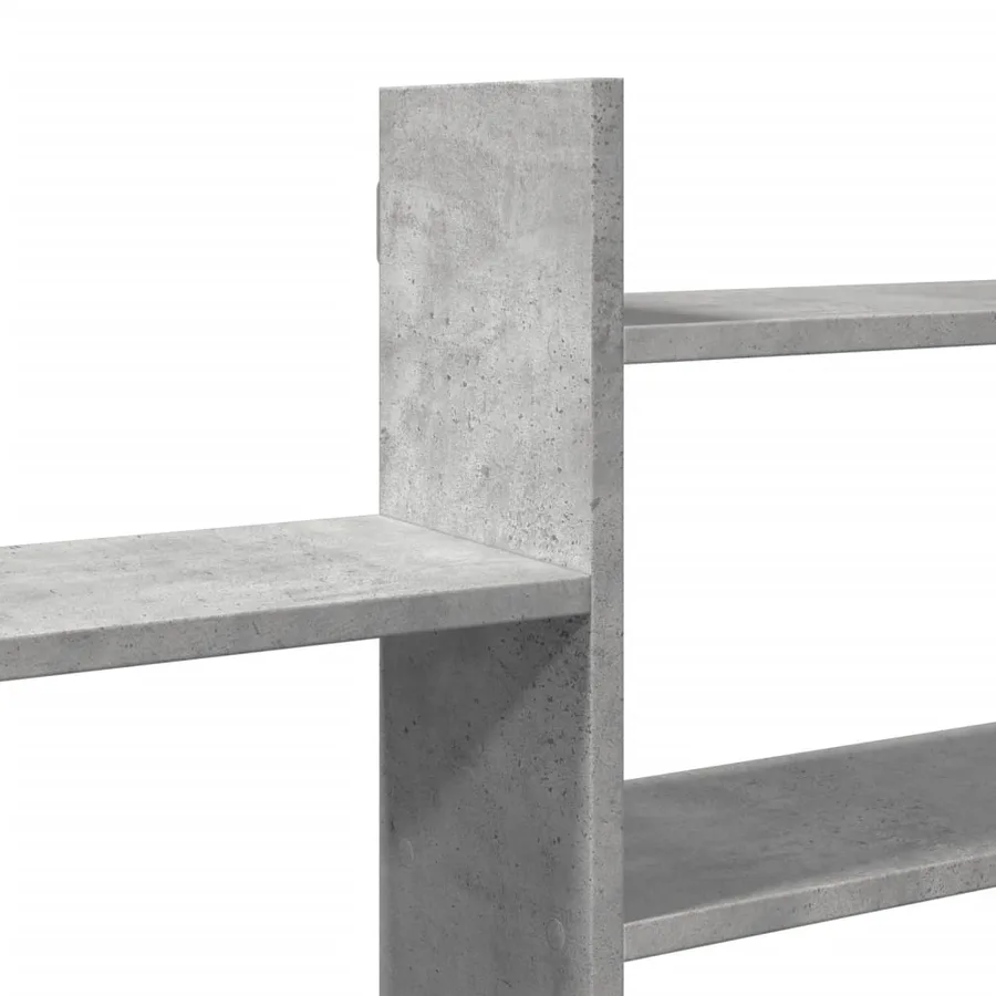 Étagère murale gris béton 167,5x18x68 cm bois d'ingénierie - 7
