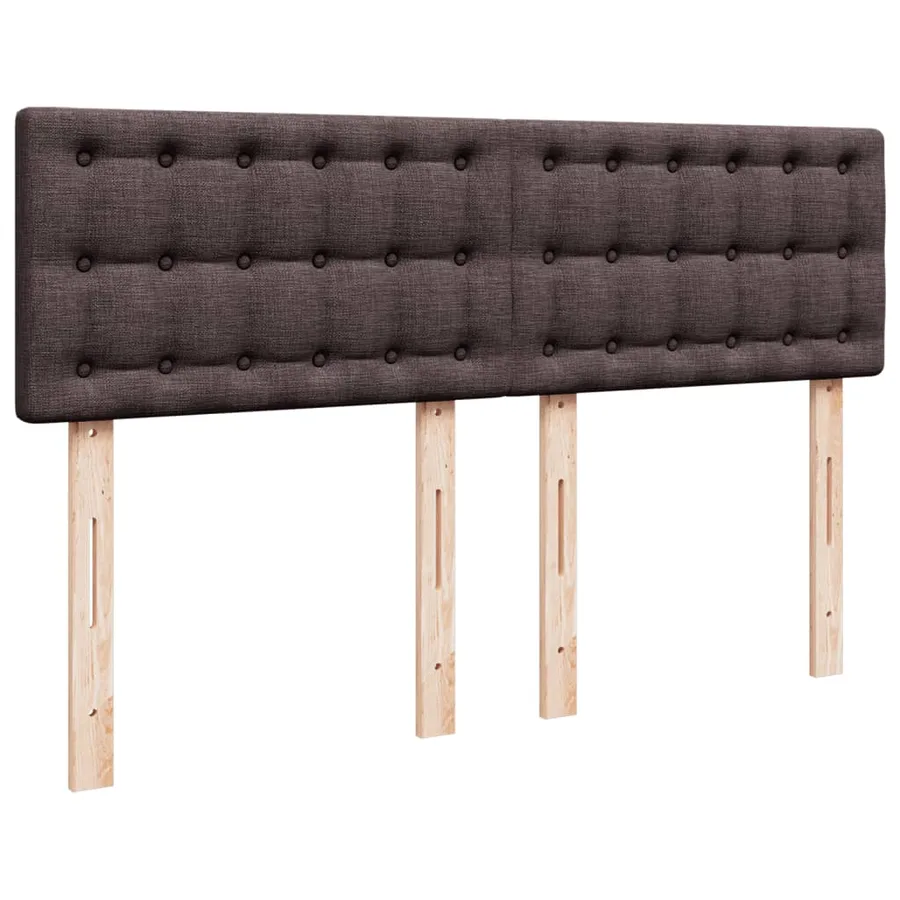 Sommier à lattes de lit avec matelas Marron foncé 140x200 cm - 7