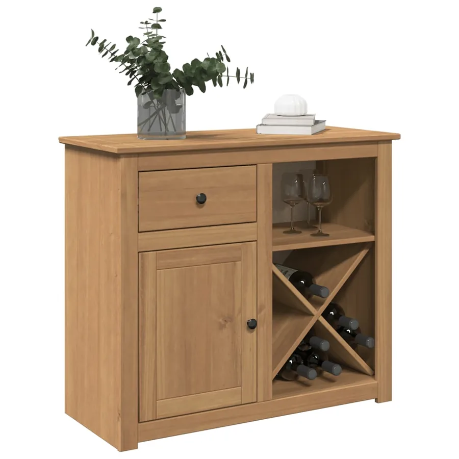 Buffet avec tiroir PANAMA 93x40x80 cm bois massif de pin