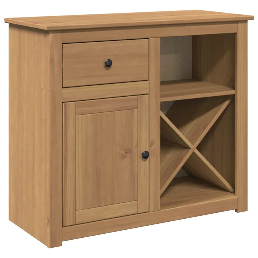 Buffet avec tiroir PANAMA 93x40x80 cm bois massif de pin - 2