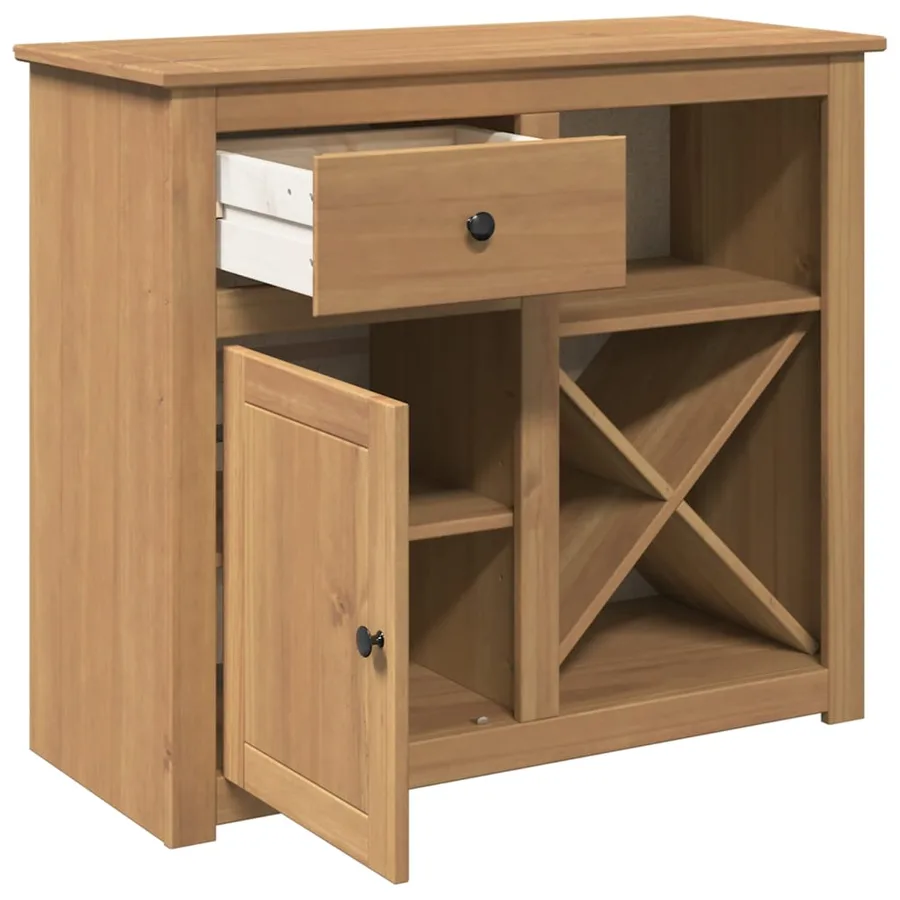 Buffet avec tiroir PANAMA 93x40x80 cm bois massif de pin - 5