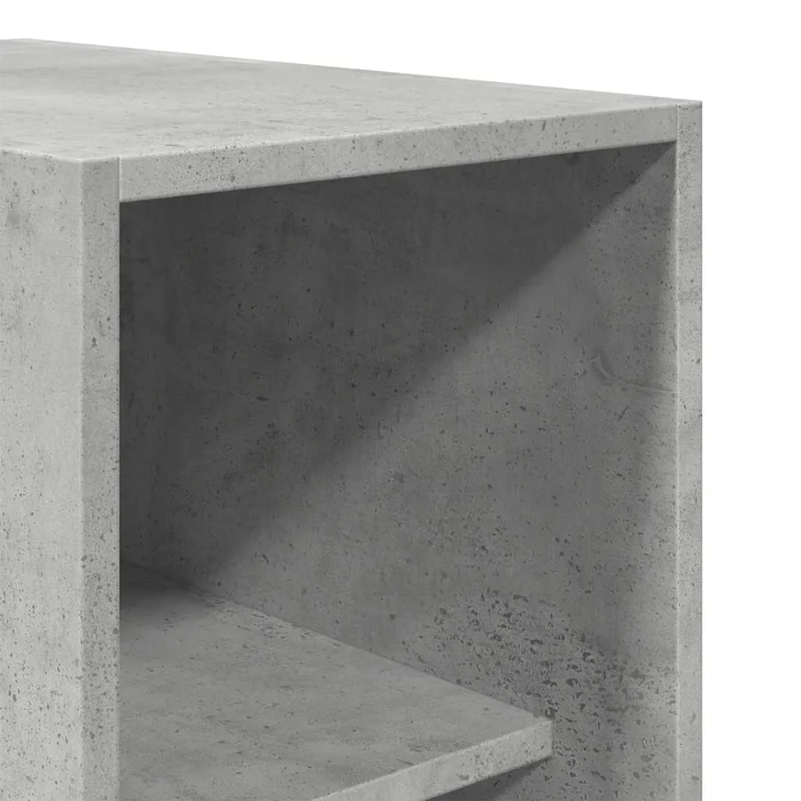 Garde-robe gris béton 30x50x200 cm bois d'ingénierie - 7