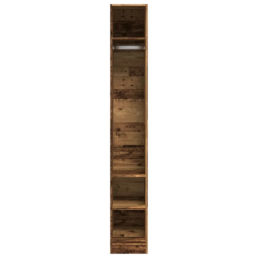 Garde-robe vieux bois 30x50x200 cm bois d'ingénierie - 4