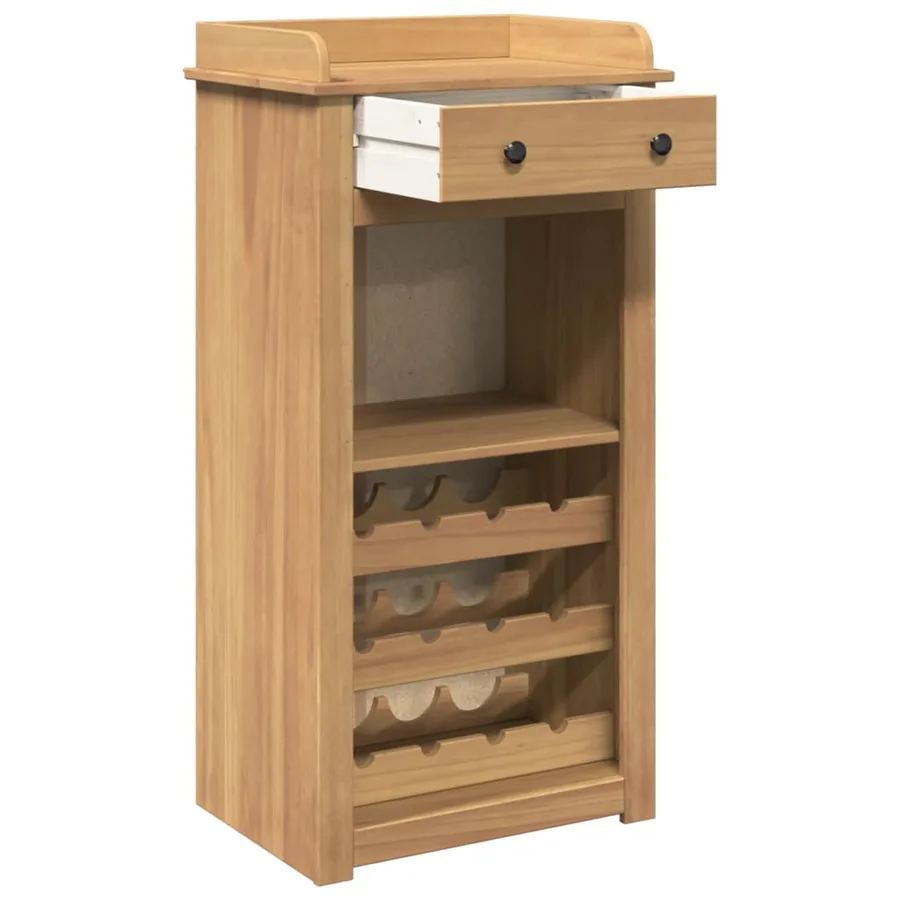 Armoire à vin PANAMA 57x40x111,5 cm bois de pin massif - 5