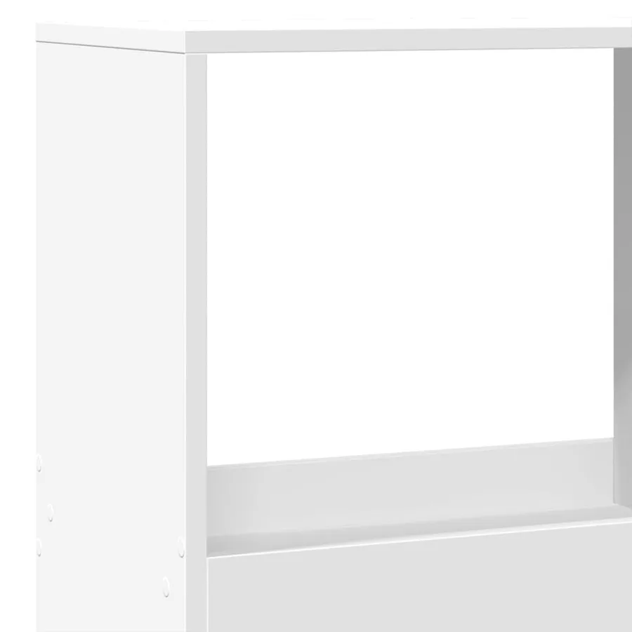 Cloison de séparation blanc 100x33x175 cm bois d'ingénierie - 7