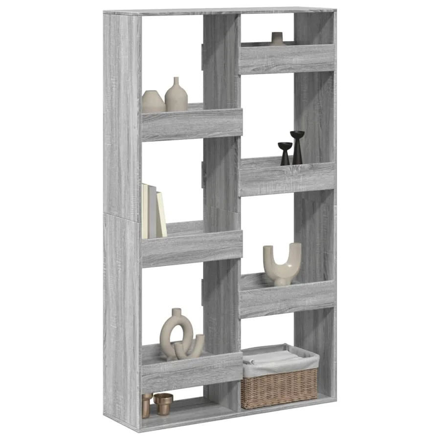 Cloison de séparation sonoma gris 100x33x175 cm bois ingénierie - 3