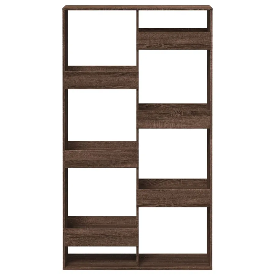 Bibliothèque chêne marron 100x33x175 cm bois d'ingénierie - 4