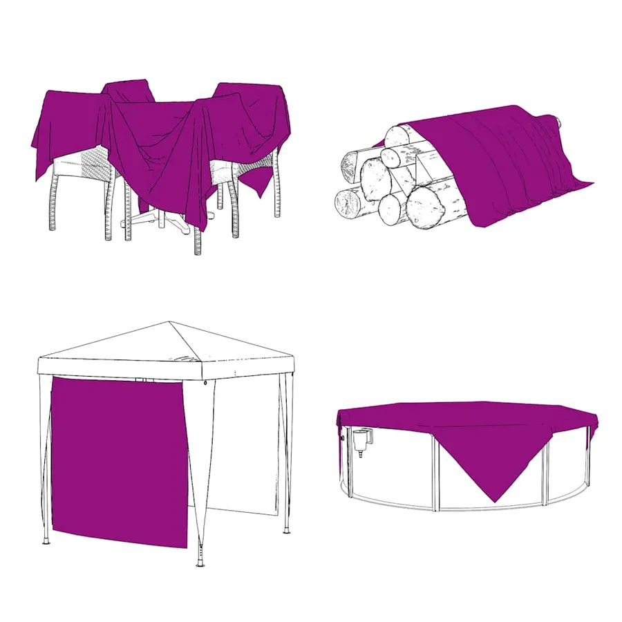 Housse de protection plantes avec œillets 2x6 m polyéthylène - 5