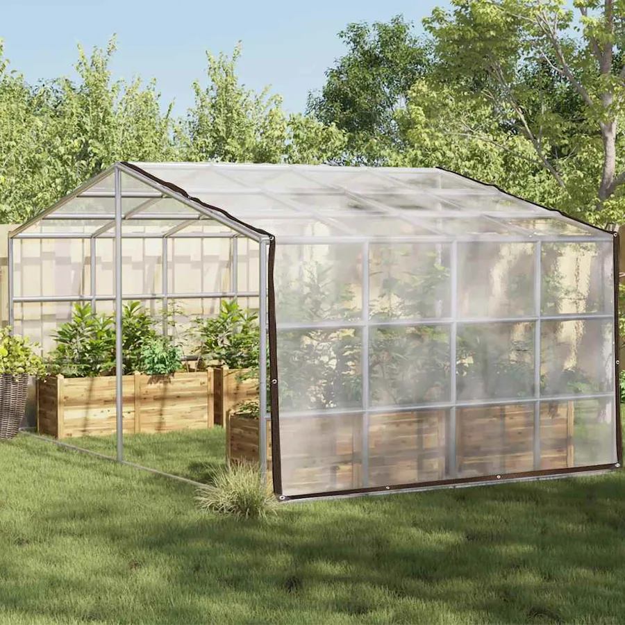 Housse de protection plantes avec œillets 3x8 m polyéthylène - 2