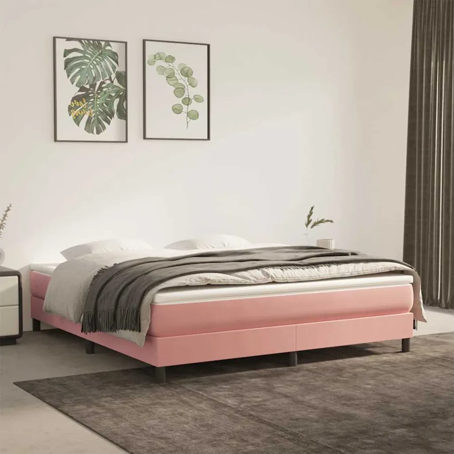 Matelas à ressorts ensachés 160 x 220 cm Rose