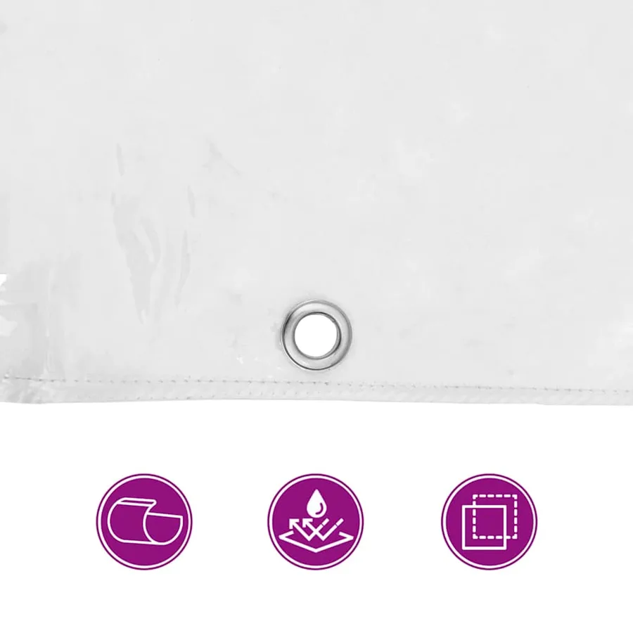 Couverture végétale avec œillets 1x10 m PVC - 9
