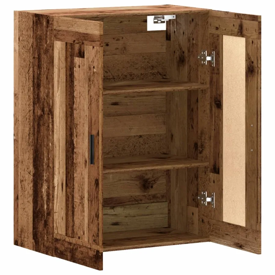 Armoire murale vieux bois 69,5x34x90 cm bois d'ingénierie - 7